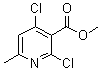 2,4-Dichloro-6-methyl-3-pyridinecarboxylic acid methyl ester molecular structure (CAS 138642-40-7)