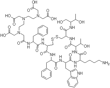 Pentetreotide molecular structure (CAS 138661-02-6)