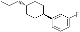 1-(trans-4-Propylcyclohexyl)-3-fluorobenzene molecular structure (CAS 138679-81-9)