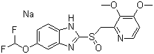 泮托拉唑钠分子结构 (CAS 138786-67-1)