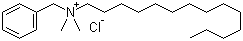 structure of CAS# 139-08-2, Tetradecyldimethylbenzylammonium chloride;Benzyldimethyltetradecylammonium chloride