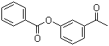 结构式 CAS# 139-28-6, 间苯甲酰氧基苯乙酮; 3-乙酰苯基苯甲酸酯