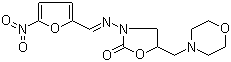 structure of CAS# 139-91-3, Furaltadone;5-(4-Morpholinomethyl)-3-(5-nitro-2-furfurylideneamino)-2-oxazolidinone