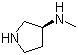 structure of CAS# 139015-32-0, (S)-N-Methylpyrrolidin-3-amine;(S)-3-(Methylamino)pyrrolidine