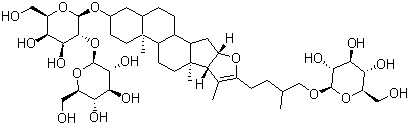 Anemarsaponin B molecular structure (CAS 139051-27-7)