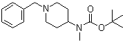 tert-Butyl [1-benzylpiperidin-4-yl]-N-(methyl)carbamate molecular structure (CAS 139062-92-3)