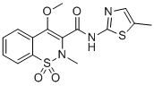 structure of CAS# 1391051-96-9, 4-Methoxymeloxicam;O-Methylmeloxicam;4-methoxy-2-methyl-N-(5-methyl-1,3-thiazol-2-yl)-1,1-dioxo-1?6,2-benzothiazine-3-carboxamide