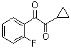 1-Cyclopropyl-2-(2-fluorophenyl)-1,2-ethanedione molecular structure (CAS 1391054-37-7)