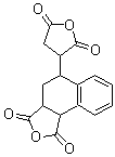 Tetralin dianhydride molecular structure (CAS 13912-65-7)