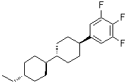 [反式(反式)]-5-(4'-乙基[1,1'-联环己烷]-4-基)-1,2,3-三氟苯分子结构 (CAS 139215-80-8)