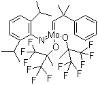 structure of CAS# 139220-25-0, Schrock's Catalyst;2,6-Diisopropylphenylimidoneophylidenemolybdenum(VI) bis(hexafluoro-tert-butoxide)