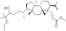 24-Hydroxy-25-ethoxy-3,4-secocycloart-4(28)-en-3-oic acid methyl ester molecular structure (CAS 1392210-81-9)