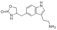 structure of CAS# 139264-15-6, Zolmitriptan EP Impurity D;4-[[3-(2-aminoethyl)-1H-indol-5-yl]methyl]-1,3-oxazolidin-2-one