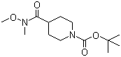 1-Boc-4-[methoxy(methyl)carbamoyl]piperidine molecular structure (CAS 139290-70-3)