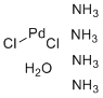 structure of CAS# 13933-31-8, Sensitizer;Tetraamminepalladium (II) chloride monohydrate