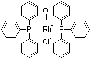 structure of CAS# 13938-94-8, Carbonylbis(triphenylphosphine)rhodium(I) chloride;Bis(triphenylphosphine)rhodium(I) carbonyl chloride