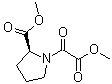 结构式 CAS# 139419-63-9, (2S)-1-(1,2-二氧代-2-甲氧基乙基)-2-吡咯烷羧酸甲酯