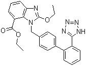 结构式 CAS# 139481-58-6, 坎地沙坦乙酯