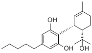 表大麻二醇水合物分子结构 (CAS 139561-95-8)