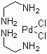 Bis(ethylenediamine)palladium(II) chloride molecular structure (CAS 13963-53-6)