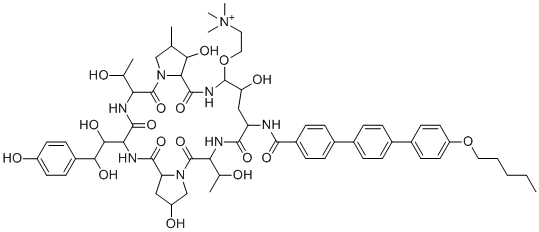Rezafungin molecular structure (CAS 1396640-59-7)