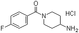 结构式 CAS# 139679-50-8, (4-氨基哌啶-1-基)(4-氟苯基)甲酮盐酸盐