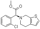 结构式 CAS# 1396841-05-6, (alphaS)-alpha-(2-氯苯基)-4,7-二氢-噻吩并[2,3-c]吡啶-6(5H)-乙酸甲酯