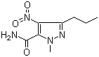 1-Methyl-4-nitro-3-propyl-(1H)-pyrazole-5-carboxamide molecular structure (CAS 139756-01-7)