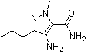 4-Amino-1-methyl-3-propyl-5-pyrazolecarboxamide molecular structure (CAS 139756-02-8)
