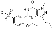 5-(5-Chlorosulfonyl-2-ethoxyphenyl)-1-methyl-3-propyl-1,6-dihydro-7H-pyrazolo[4,3-d]pyrimidin-7-one molecular structure (CAS 139756-22-2)