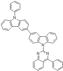 9-Phenyl-9'-(4-phenyl-2-quinazolinyl)-3,3'-bi-9H-carbazole molecular structure (CAS 1398395-92-0)