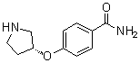 4-[(3R)-3-Pyrrolidinyloxy]benzamide molecular structure (CAS 1398511-37-9)