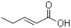 反式-2-戊烯酸分子结构 (CAS 13991-37-2)