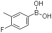 structure of CAS# 139911-27-6, 4-Fluoro-3-methylphenylboronic acid