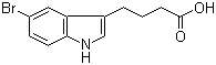 structure of CAS# 13993-31-2, 5-Bromoindole-3-butyric acid;4-(5-Bromo-1H-indol-3-yl)butyric acid