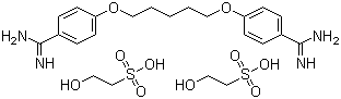 喷他脒羟乙磺酸盐分子结构 (CAS 140-64-7)