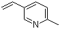 2-甲基-5-乙烯基吡啶分子结构 (CAS 140-76-1)