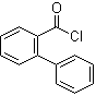 structure of CAS# 14002-52-9, 2-Phenylbenzoyl chloride;Biphenyl-2-carboxylic acid chloride