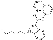1-(5-Fluoropentyl)-1H-indole-3-carboxylic acid 8-quinolinyl ester molecular structure (CAS 1400742-41-7)