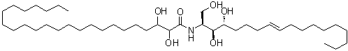 N-[(1S,2S,3R,7E)-2,3-Dihydroxy-1-(hydroxymethyl)-7-heptadecen-1-yl]-2,3-dihydroxytetracosanamide molecular structure (CAS 1401093-57-9)