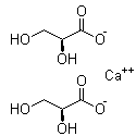(2S)-2,3-二羟基丙酸钙盐分子结构 (CAS 14028-63-8)