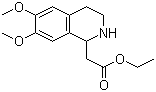 structure of CAS# 14028-68-3, Ethyl 6,7-dimethoxy-1,2,3,4-tetrahydroisoquinoline-1-acetate;1,2,3,4-Tetrahydro-6,7-dimethoxyisoquinoline-1-aceticacid ethyl ester