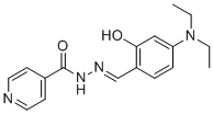 N'-(4-(diethylamino)-2-hydroxybenzylidene)isonicotinohydrazide molecular structure (CAS 140405-36-3)