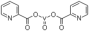 双(2-吡啶羧基)氧钒(IV)分子结构 (CAS 14049-90-2)