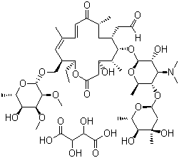 structure of CAS# 1405-54-5, Tylosin tartrate