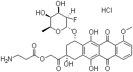 Galarubicin hydrochloride molecular structure (CAS 140637-82-7)