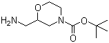 4-Boc-2-aminomethylmorpholine molecular structure (CAS 140645-53-0)