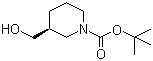(R)-1-Boc-3-羟甲基哌啶分子结构 (CAS 140695-85-8)