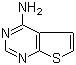 Thieno[2,3-d]pyrimidin-4-ylamine molecular structure (CAS 14080-56-9)