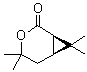 (1R,6S)-4,4,7,7-四甲基-3-氧杂双环[4.1.0]庚烷-2-酮分子结构 (CAS 14087-70-8)